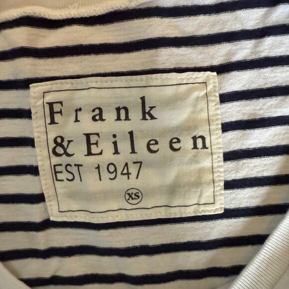 NEW Frank & Eileen Josephine Boatneck Tee Navy French Stripe Jersey Sz XS - Picture 3 of 4